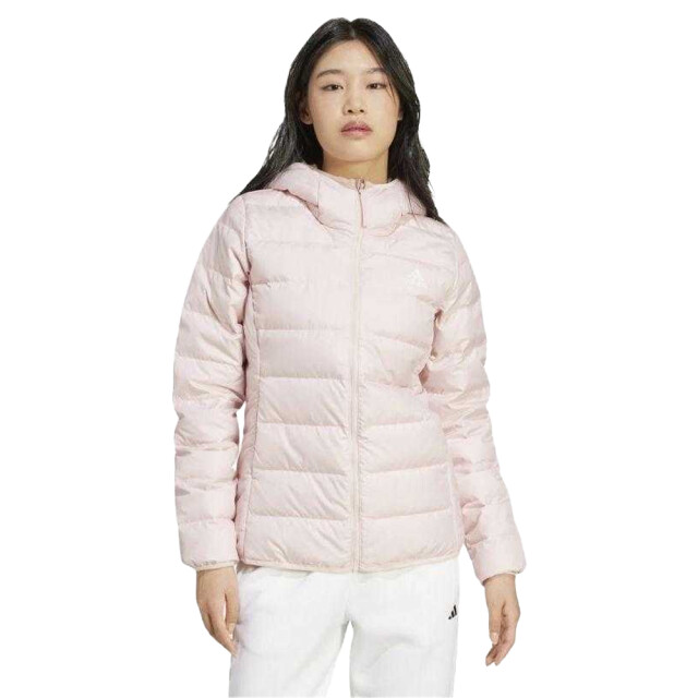 Adidas Dames essentials donzen lichtgewicht capuchonjack UTPP4452_pink large