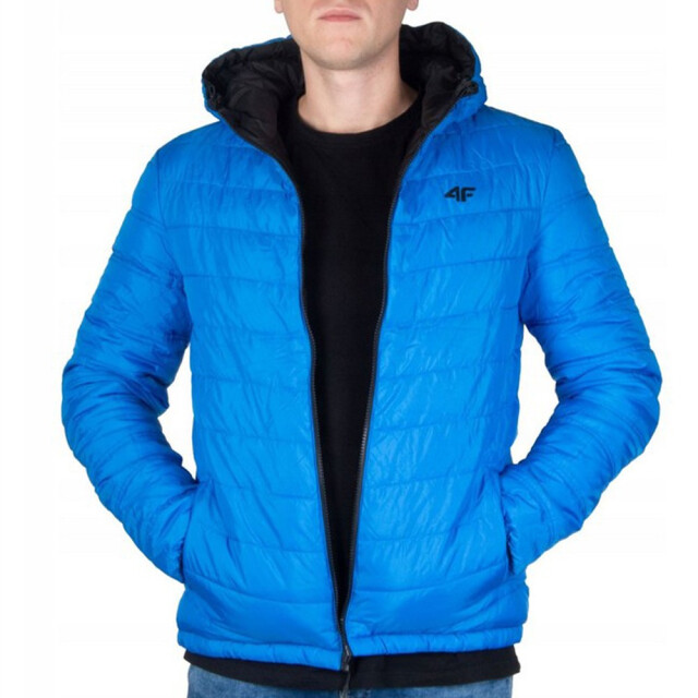 4F Heren omkeerbare gewatteerde jas UTPP3859_blackblue large