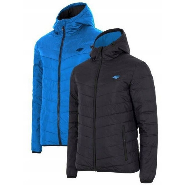4F Heren omkeerbare gewatteerde jas UTPP3859_blackblue large