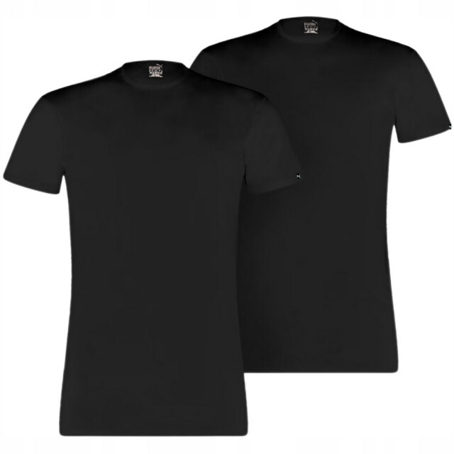 Puma Heren basic t-shirt met ronde hals (set van 2) UTPP3611_black large