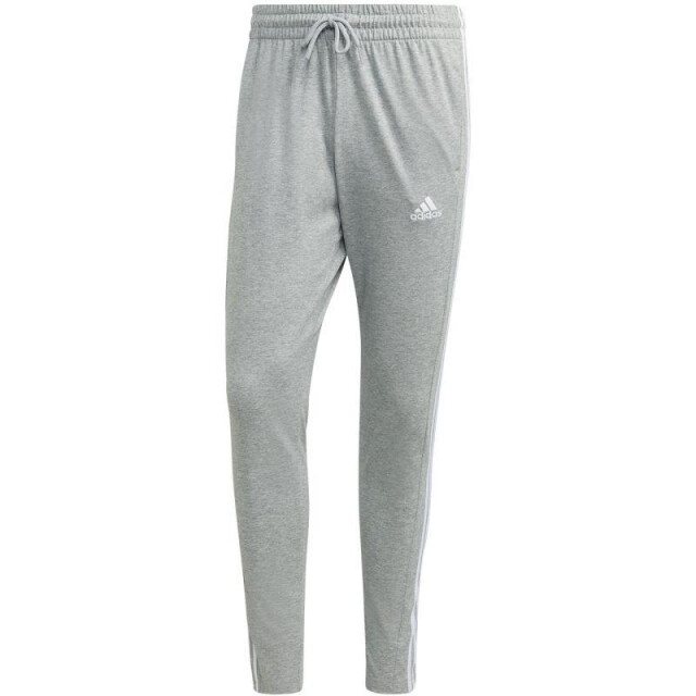 Adidas Heren essentials single jersey 3 strepen open hem tapered joggingbroek UTPP3572_greysilver large
