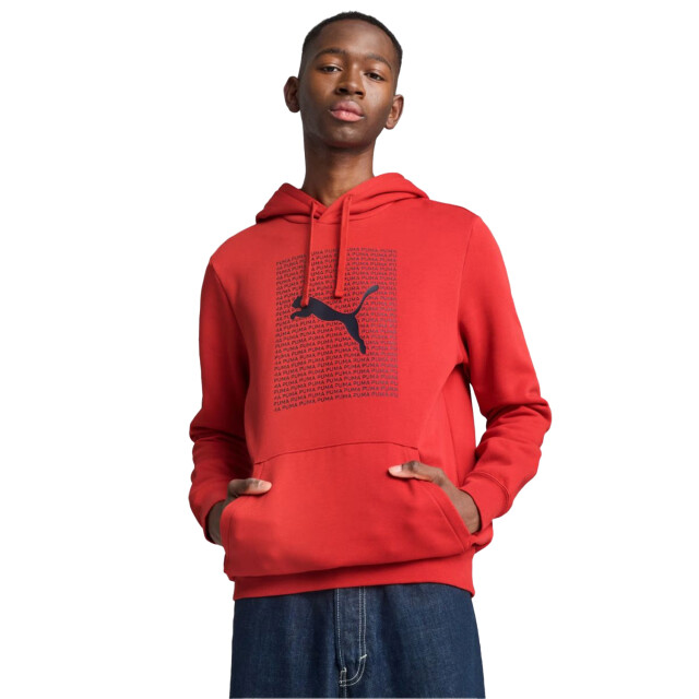 Puma Heren essentials logo hoodie UTPP3356_red large