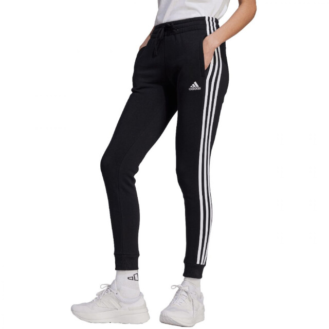Adidas Dames essentials fleece triple stripe joggingbroek UTPP3316_black large