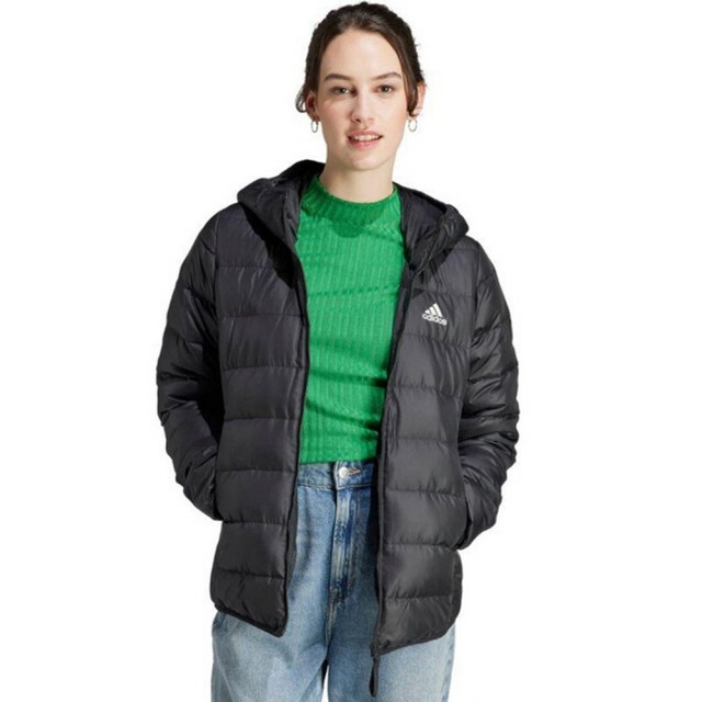 Adidas Dames essentials donzen lichtgewicht capuchonjack UTPP3602_black large