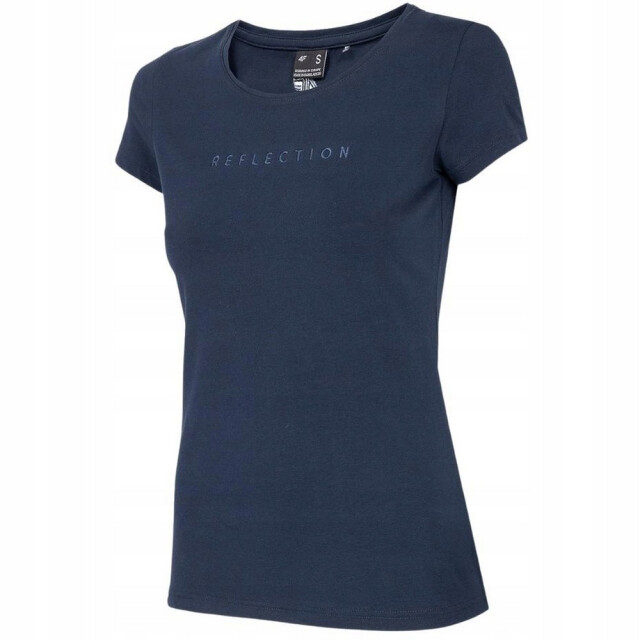 4F Dames h4z22 tekst regular t-shirt UTPP1739_navyblue large