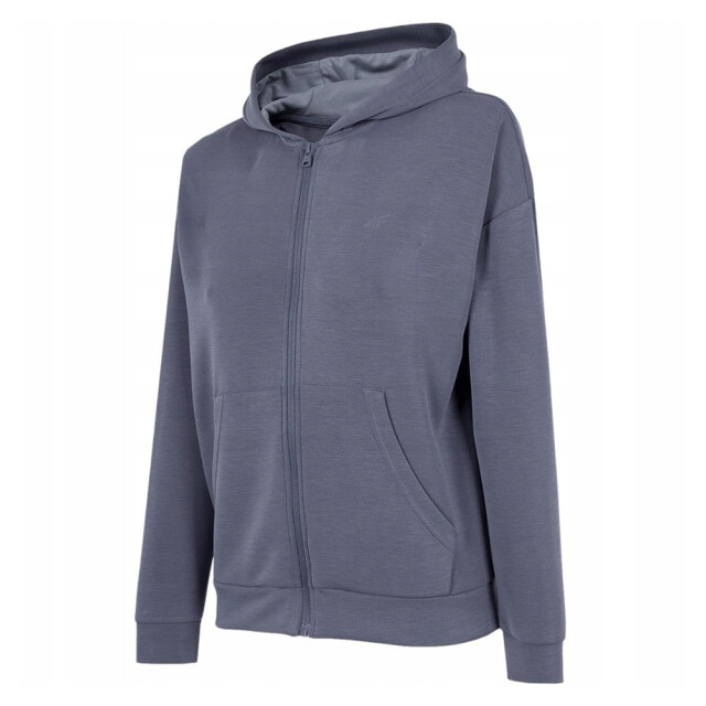 4F Dames h4z22 bld041 hoodie met volledige rits UTPP1602_greysilver large