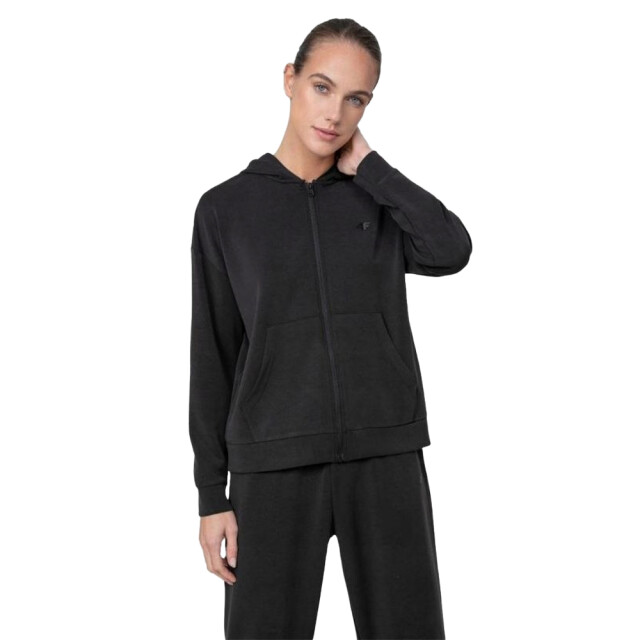 4F Dames h4z22 bld041 hoodie met volledige rits UTPP1602_black large