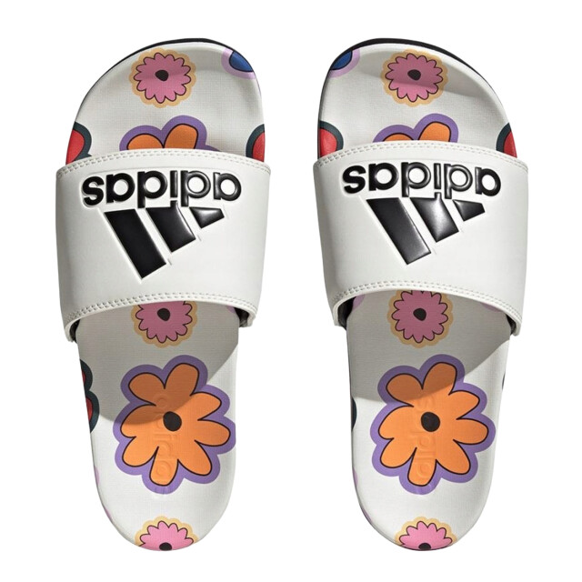 Adidas Dames adilette comfort sliders UTPP1811_whitemulticoloured large