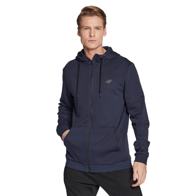 4F Heren h4z22 blm353 hoodie met volledige rits UTPP1606_navyblue large