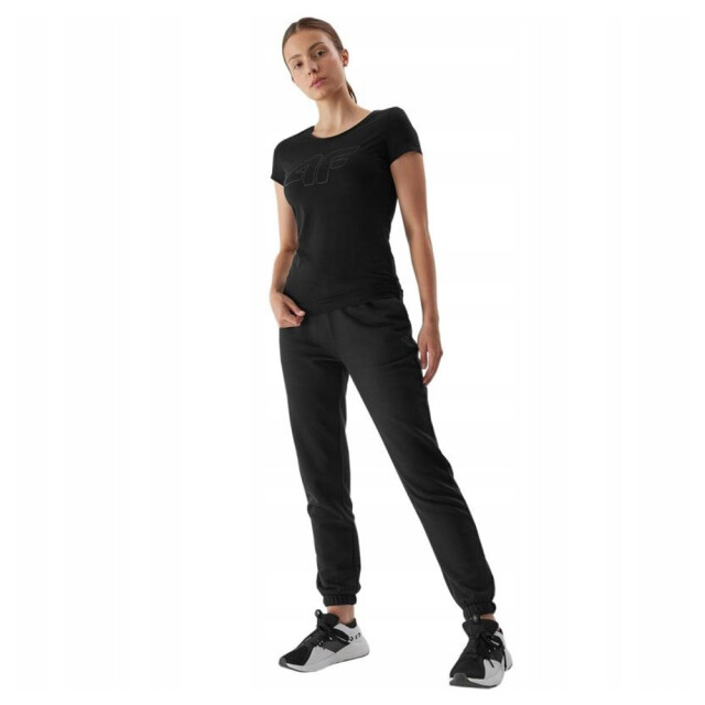 4F Dames bedrukt normaal t-shirt UTPP1613_black large