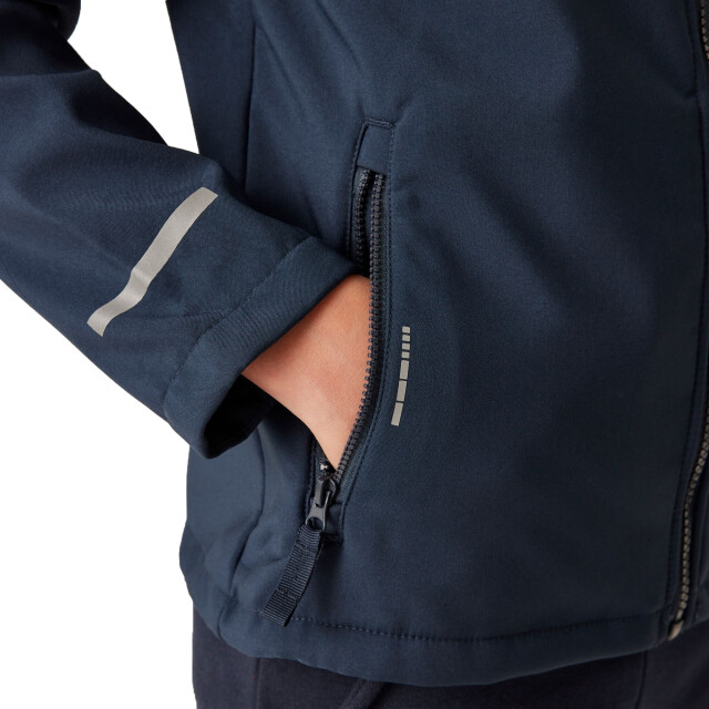 Regatta Kinder/kids 2-laags soft shell-jack UTRG9469_navy large