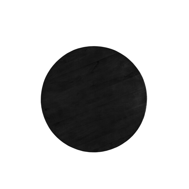 Livingfurn eetkamertafel jesper round black 130x130x76 cm mangohout 2926158 large
