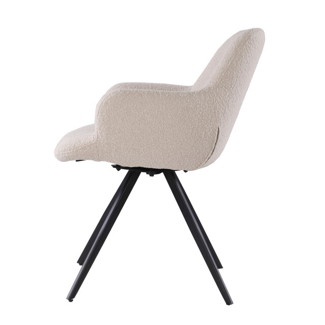 Livingfurn eetkamerstoel doreen boucle - 2 stuks 2658022 large