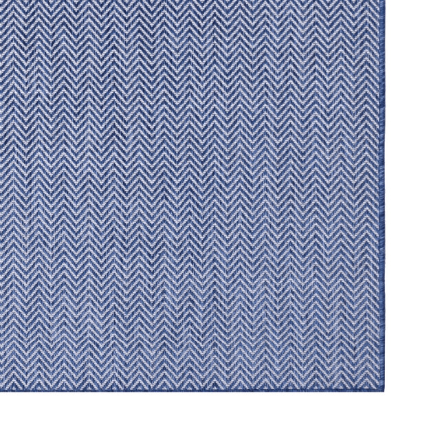 CaliCosy Vloerkleed rechthoekig donkerblauw met geometrische strepen fresco 3246513 large