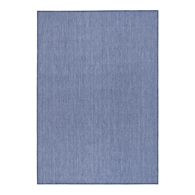 CaliCosy Vloerkleed rechthoekig donkerblauw met geometrische strepen fresco 3246513 large