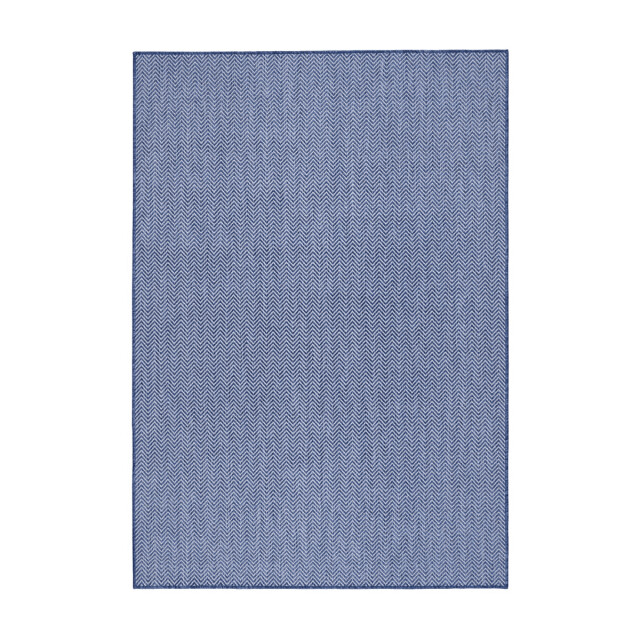 CaliCosy Vloerkleed rechthoekig donkerblauw met geometrische strepen fresco 3246514 large