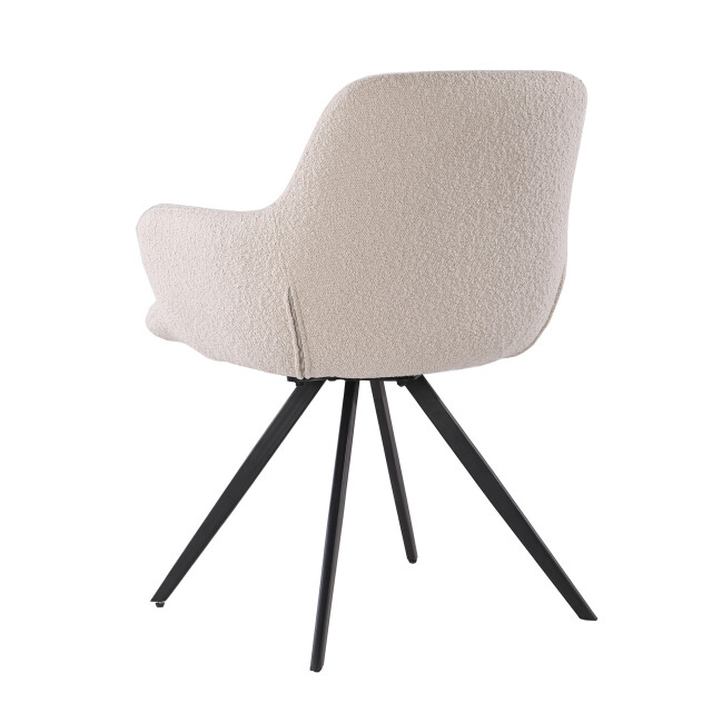 Livingfurn eetkamerstoel doreen boucle - 2 stuks 2658022 large