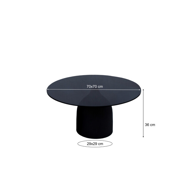 Brix bijzettafel isa black 70 cm - 3186078 large