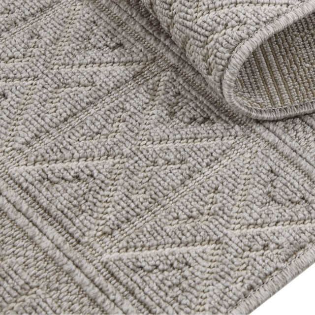 CaliCosy Vloerkleed rechthoekig met grijs ruitmotief aselya 3246572 large