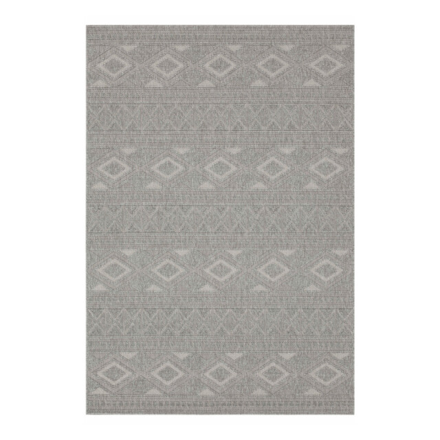CaliCosy Vloerkleed rechthoekig met grijs ruitmotief aselya 3246574 large