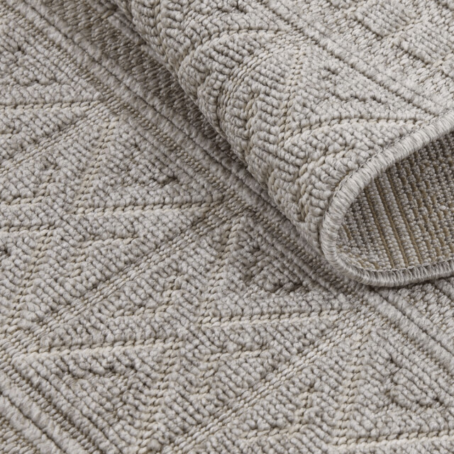 CaliCosy Vloerkleed rechthoekig met grijs ruitmotief aselya 3246574 large