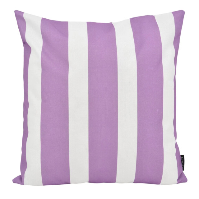NOVÉE Sierkussen streep paars outdoor | 45 x 45 cm | katoen/polyester 3236578 large