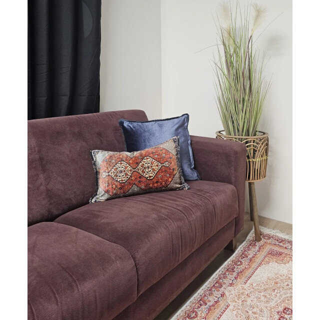 Gek op kussens! Velvet shine blauw | 45 x 45 cm | kussenhoes | velvet/polyester 3238657 large