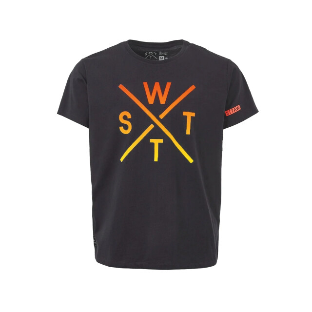 WATTS Unisex logo t-shirt 03 organisch katoen donkergrijs 1WATTS03-W9969 large