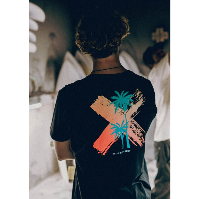 WATTS Unisex logo backprint t-shirt palm organisch katoen 1PALM-W9199 large