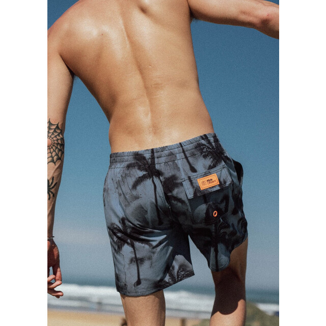 WATTS Heren zwemshort rainbow palm print blauwgrijs 1R-RAINBOW-WP415 large