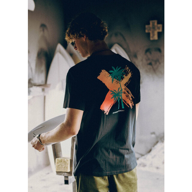 WATTS Unisex logo backprint t-shirt palm organisch katoen 1PALM-W9199 large
