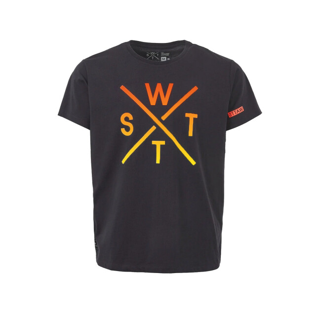 WATTS Unisex logo t-shirt 03 organisch katoen donkergrijs 1WATTS03-W9969 large