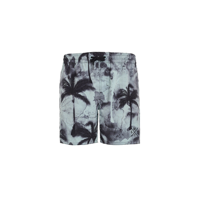 WATTS Heren zwemshort rainbow palm print lichtblauw 1R-RAINBOW-WP468 large