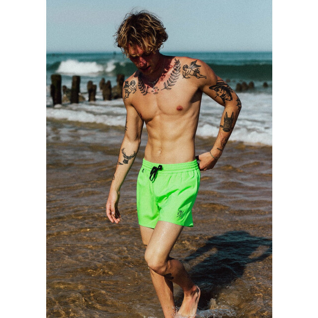 WATTS Heren zwemshort r-coolz effen neon 1R-COOLZ-W4339 large