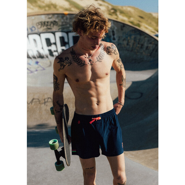 WATTS Heren zwemshort r-coolz effen navy 1R-COOLZ-W6396 large