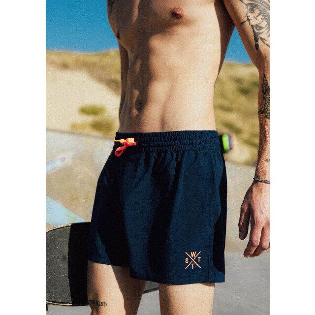 WATTS Heren zwemshort r-coolz effen navy 1R-COOLZ-W6396 large
