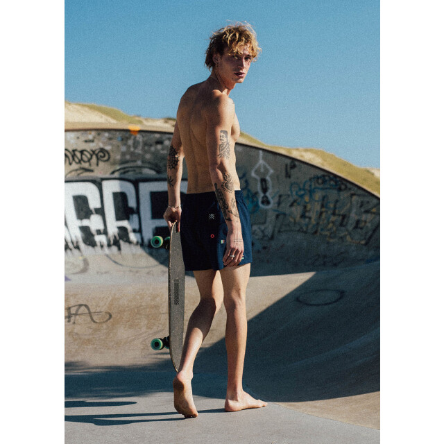 WATTS Heren zwemshort r-coolz effen navy 1R-COOLZ-W6396 large