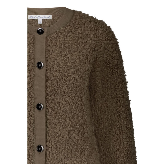 Red Button Boucle mud Boucle Mud large