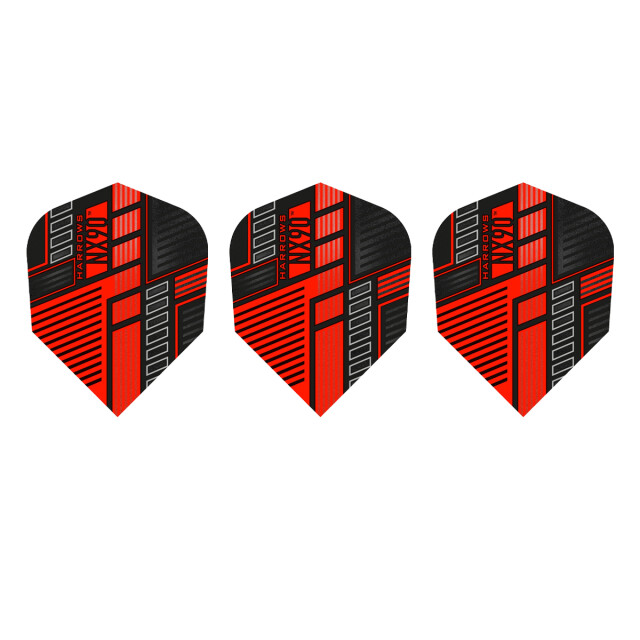 Harrows Nx90 veren dart vluchten (set van 3) UTPP4721_red large
