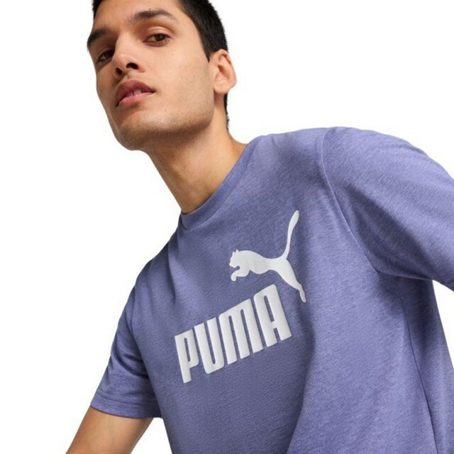 Puma Heren ess no.1 logo heather t-shirt UTPP4258_violet large