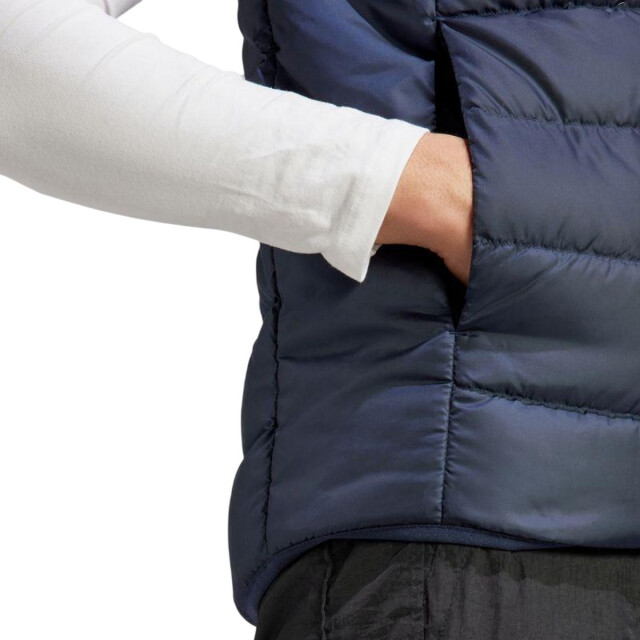 Adidas Heren 3 strepen donzen lichtgewicht gilet UTPP4198_navyblue large