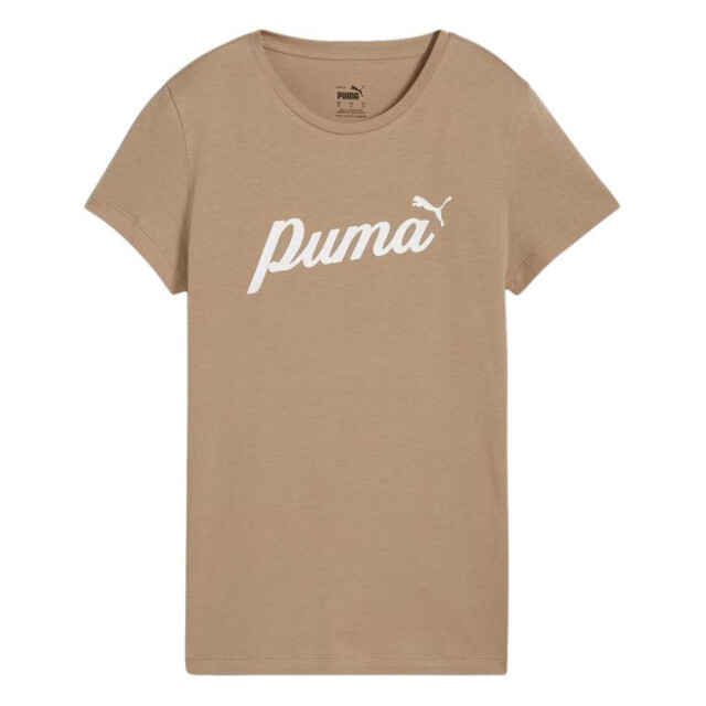 Puma Dames essentials script t-shirt UTPP3703_beige large