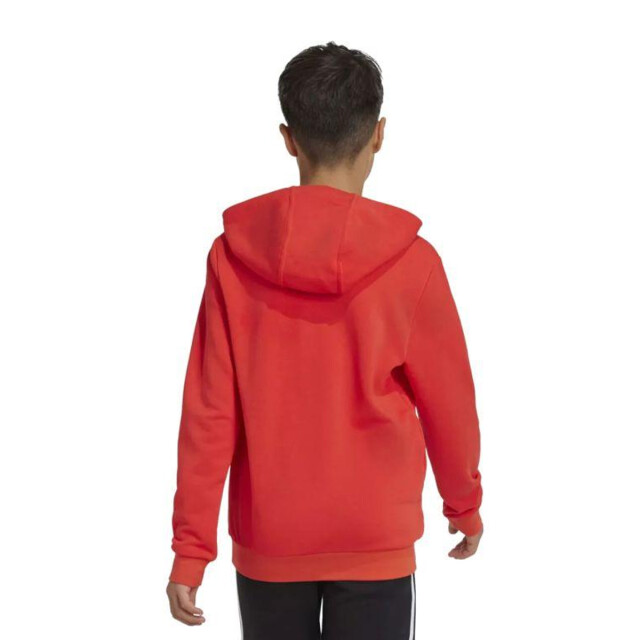 Adidas Kinder/kids essentials katoenen hoodie met groot logo UTPP3704_red large