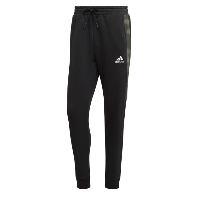 Adidas Heren essentials fleece camo joggingbroek UTPP3505_black large