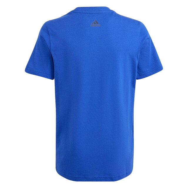 Adidas Kinder/kids essentials lineair katoenen logo t-shirt UTPP3507_blue large