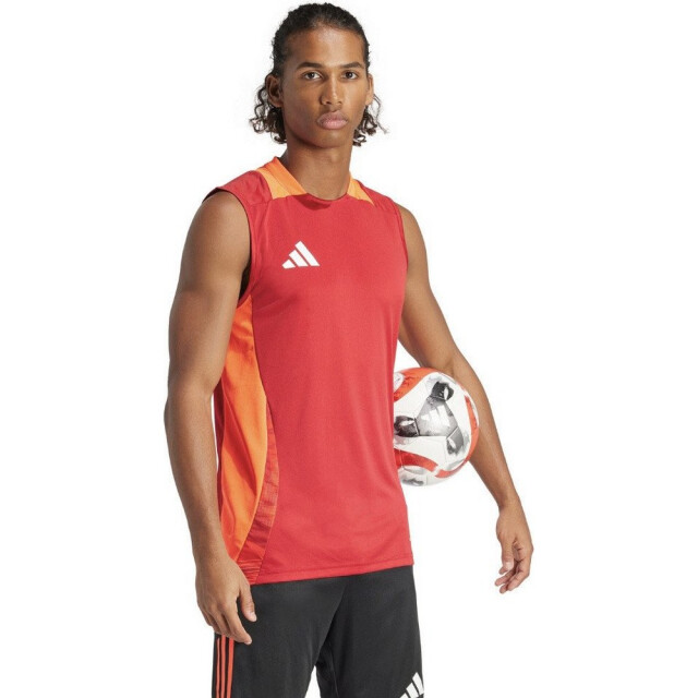 Adidas Heren tiro 24 wedstrijd trainingsshirt mouwloos UTPP3007_red large