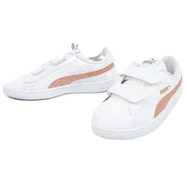 Puma Kinderen/kinderen smash ecologische leren trainers UTPP2536_white large