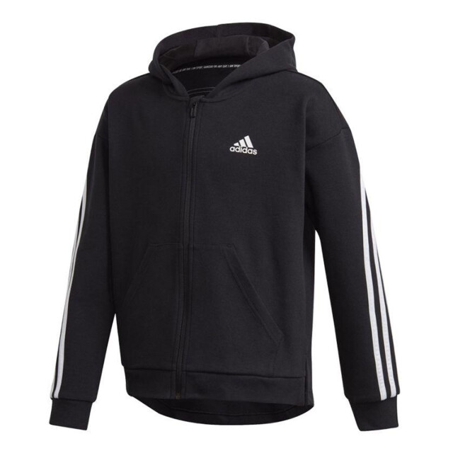 Adidas Kinder/kids triple stripe hoodie UTPP2848_black large