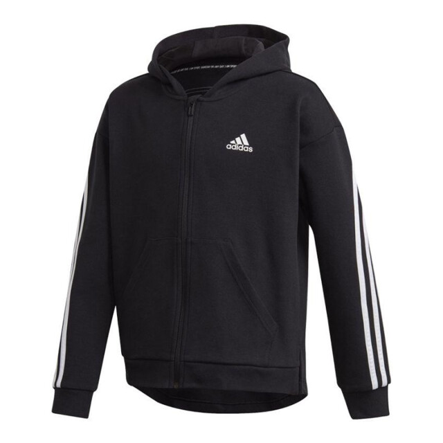 Adidas Kinder/kids triple stripe hoodie UTPP2848_black large