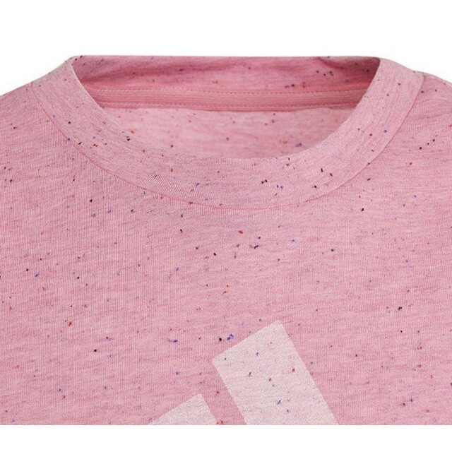 Adidas Meisjes badge of sport logo t-shirt UTPP2521_pink large